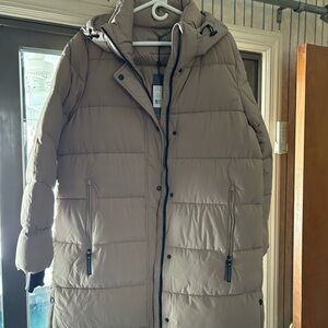 BCBGMaxAzria Beige Puffer Jacket